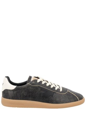 Dsquared2 Rebels Distressed Black Leather Sneakers