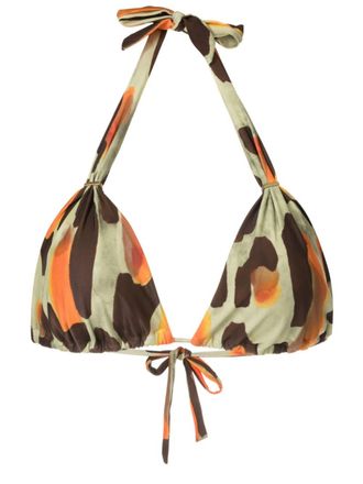 Lenny Niemeyer Top bikini a triangolo Caju - Multicolore