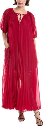 Rebecca Taylor Sunburst Pleat Maxi Dress