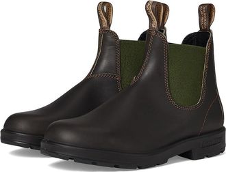 Blundstone BL519 Boots Stout Brown/Green : AU 10.5 (US Mens 11.5 - Womens 13.5) Medium, Leather