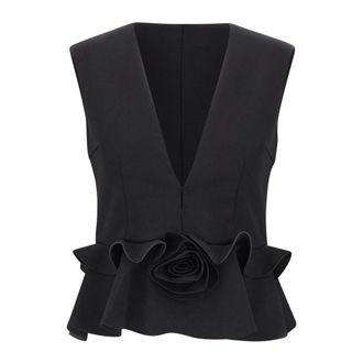 Rotate Rotate Birger Christensen, Dames, Tops, Zwart, Maat: 3XS Leer