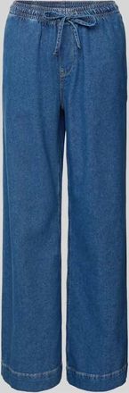 OPUS Wide Leg Jeans mit Tunnelzug Modell Miva in Jeansblau, Gr&ouml;&szlig;e 42/32
