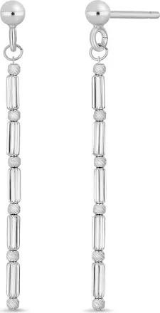 Bony Levy 14K White Gold Linear Drop Earrings at Nordstrom Rack