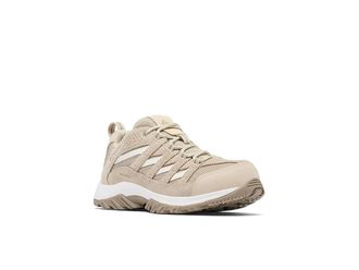 Columbia Crestwood Waterproof Womens Shoes Ancient Fossil/Pebble : 10.5 B - Medium, Suede/Textile