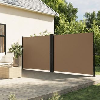 Berkfield Home Retractable Side Awning Taupe 160x1200 cm