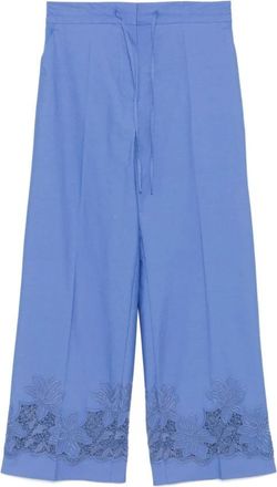 P.A.R.O.S.H. Wijde broek - Dames - Wijde Broeken - Blauw - M - Broeken