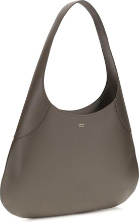 Khaite Womens Large Joan Hobo Shoulder Bag Elephant Calf Leather Bos Taurus Handbags Hand