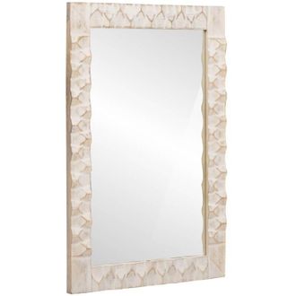 vidaXL vidaXL Specchio da bagno Finitura Bianco Lavato 50 x 70 x 2,5 cm