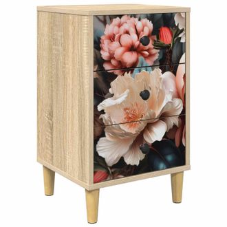 vidaXL Mesa De Noche Borne Roble Sonoma 36 X 33 X 60 Cm Vidaxl