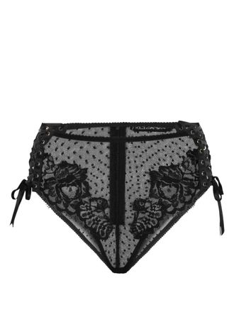 Dolce & Gabbana Slip semi trasparenti - Nero
