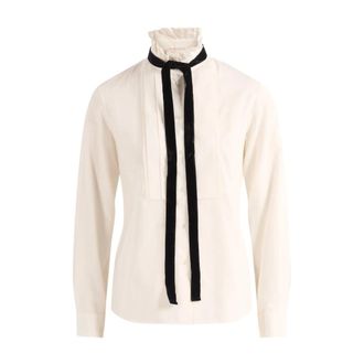 Max Mara Casual Hemden - Dames - Blouses & Shirts - Wit - Maat: S