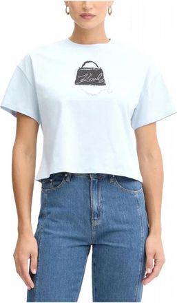 Karl Lagerfeld T-Shirt - Dames - T-shirts - Blauw - M - Tops