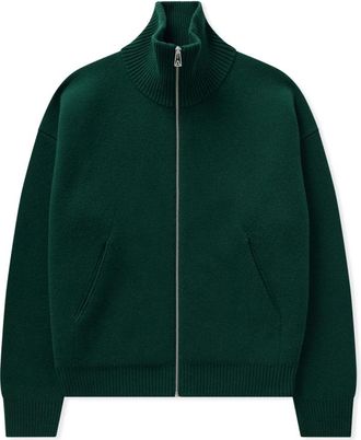 Axel Arigato Core Zip-Up Sweater - Heren - Vesten - Groen - XS - Wol - Truien & Vesten