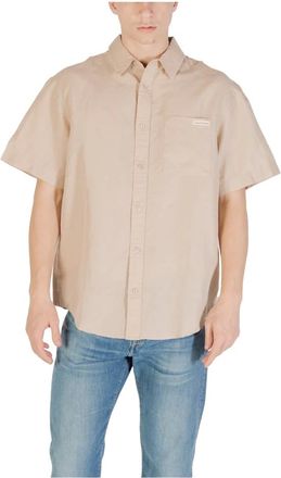 Calvin Klein Jeans Uomo, Magliette, Beige, L, new