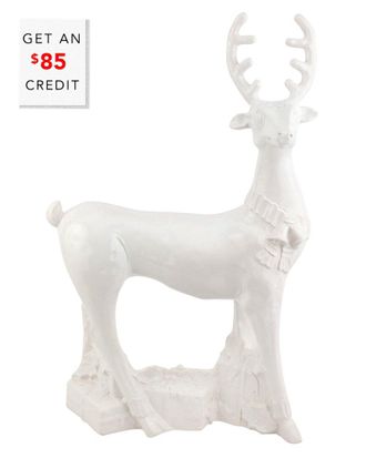 Vietri Vietri Pietra Natale Figural Deer Sculpture With $85 Credit