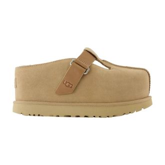 UGG Goldenstar Hi Clog Mules - Leer - Beige - Dames - Klompen - Beige - 40 EU - Leer - Schoenen