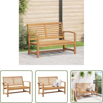 vidaXL vidaXL Teak - panchina Marrone 110 x 65 x 76,5 cm Legno di teak solido