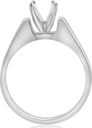 Pompeii3 Solitaire Ring 14K White Gold Size Selectable