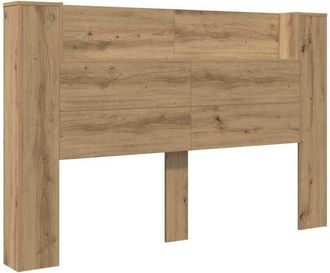 vidaXL Headboard Artisan Oak 160 x 17 x 104.5 cm Engineered Wood vidaXL