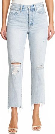 Pistola Denim Charlie High-Rise Straight Leg Jeans In Hysteria Distressed