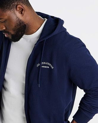 Jack & Jones Jack & Jones College Logo Hoodie - Navy