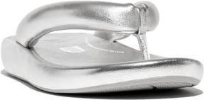 FitFlop iQushion D-Luxe Flip Flop in Silver at Nordstrom Rack, Size 8.5