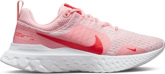Nike Infinity React 3 Womens Trainers Sneakers Running Shoes DZ3016 (Medium Soft Pink/White/Summit White/Light Crimson 600) UK8.5 (EU43)