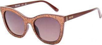 Kenneth Cole Womens RN00016 53 5348F Sunglasses - Brown - One Size