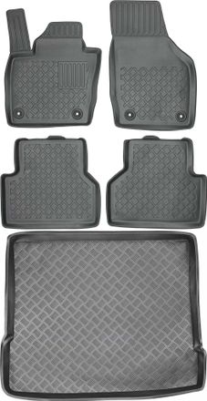 OEM Juego De Alfombrillas Para Coche Y Maletero Para Audi Q3 Ii Suv (2011-2018)