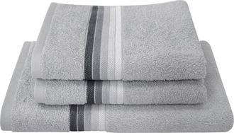 Dyckhoff Handtuch Set »Chenille« Set 3 Stk. Frottier Set beinhaltet: 2x Handtuch (50x100cm) und 1x Duschtuch (70x140cm)