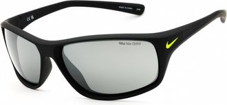 Nike Grey Silver Flash Mirror Wrap Mens Sunglasses NIKE ADRENALINE FQ4601 007 64