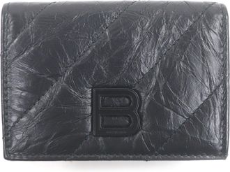 Balenciaga Black Leather Wallet (Tri-Fold) (Pre-Owned)