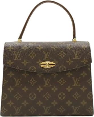Louis Vuitton Pre-owned Handbags, female, Brown, Size: ONE SIZE Pre-owned Canvas Handbag