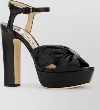 Jimmy Choo London leather platform sandals