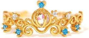 Girls Crew x Disney Cinderella Carriage Ring in Gold at Nordstrom, Size 4.5