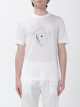 Emporio Armani T-shirt in misto cotone con logo Emporio Armani