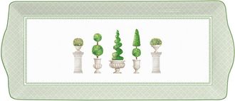 Easy Life Plato de servir de porcelana 35x15 cm En caja de regalo colorida TOPIARY