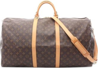 Louis Vuitton 2002 Boston 60 tas met monogram - Bruin