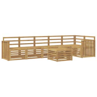 vidaXL Conjunto De Sof&aacute;s De Exterior 7 Pcs Blanco 59 X 59 X 37 Cm Vidaxl