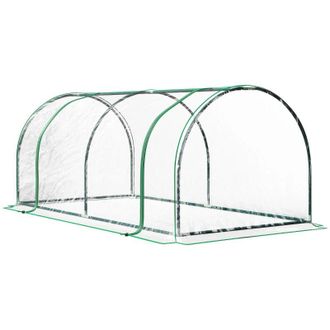 OUTSUNNY Tunnel Greenhouse Green Grow House 200 x 100 x 80cm | TJ Hughes