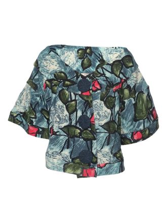 Kenzo Shirt met bloemenprint - Blauw