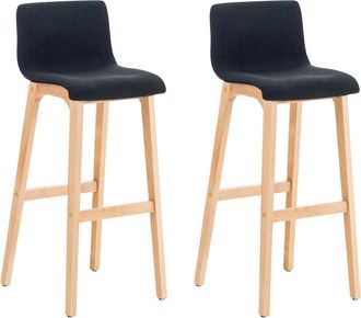 Clp Clp - Set De 2 Taburetes Hover En Tela Negro