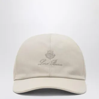 Loro Piana Milk-white baseball cap