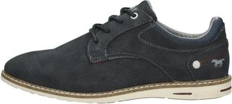Mustang Schoenen, Heren, Blauw, 40 EU, Veterschoenen Laag