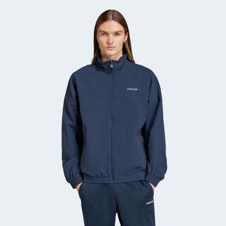 adidas Trainingsjacke ADIDAS ORIGINALS WOVEN TT, Herren, Gr. XXL, blau (aurora ink), Obermaterial: 90% Polyamid, 10% Elasthan, Jacken Trainingsjacke