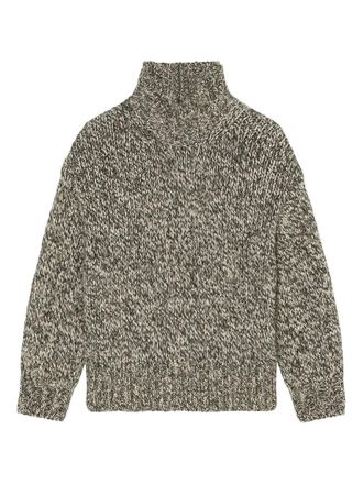 Marc O'Polo Coltrui met textuur - Zwart