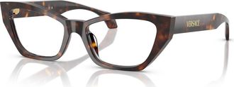 Versace 54mm Cat Eye optical glasses in Brown at Nordstrom