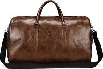 Generic Compatible For Travel Bag Large Duffle Independent Big Fitness Bags Handbag Luggage Shoulder Black Men Fashion Zipper(G)