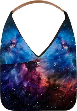 Generic Stars Nebula Reusable Lightweight Grocery Bags - Foldable Into Compact Pouch, Washable & Sturdy, Multipurpose for Shopping and Travel