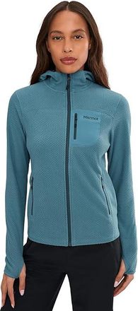Marmot Airfleece Hoodie Womens Sweater Summer Storm : MD, Fleece/Polyester